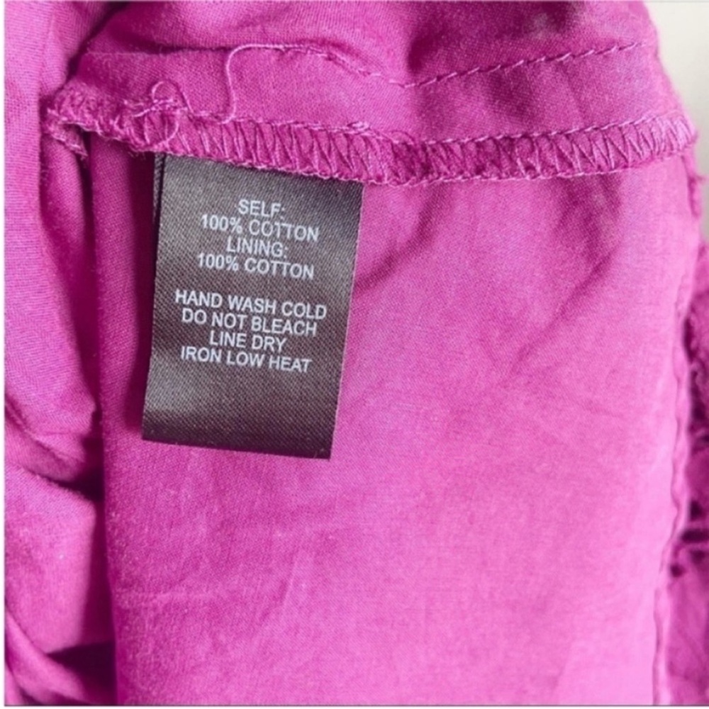 Lulu's Biscay magenta ruffled eyelet lace dress - Picture 8 of 9